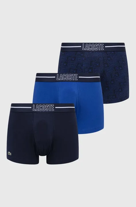 Боксери Lacoste 3-pack чоловічі колір синій