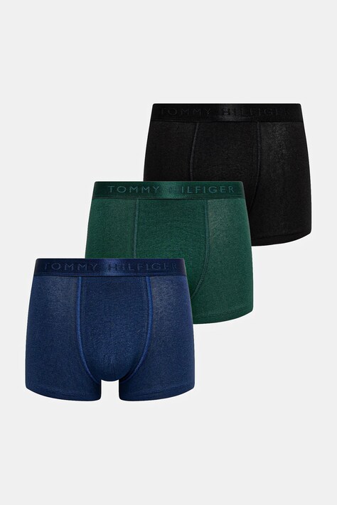Boxerky Tommy Hilfiger 3-pack pánské, černá barva, UM0UM02760