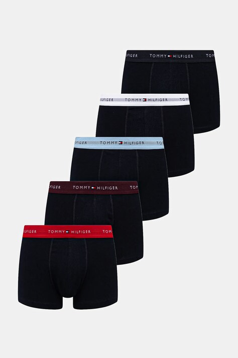 Boxerky Tommy Hilfiger 5-pack pánské, tmavomodrá barva, UM0UM03061