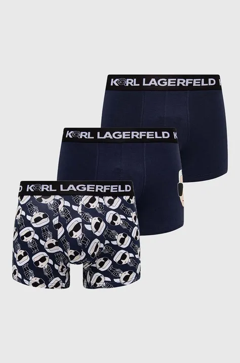Karl Lagerfeld boxeralsó 3 db fekete, férfi