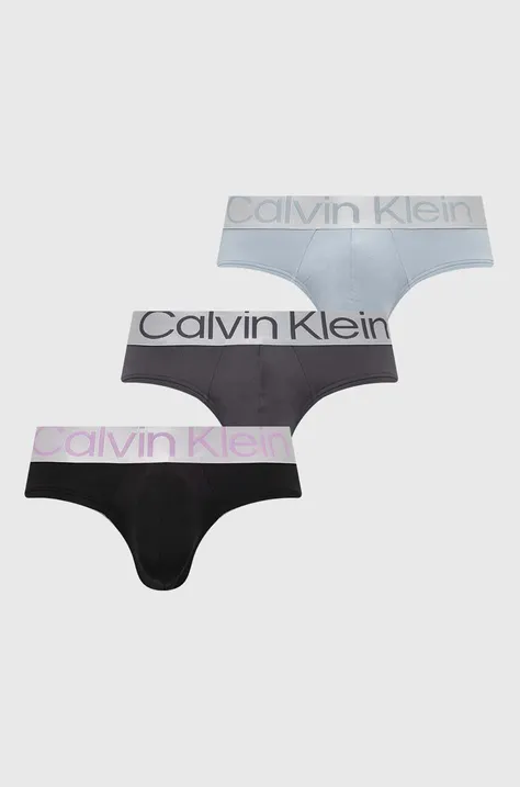 Слипове Calvin Klein Underwear (3 броя) в синьо 000NB3073A