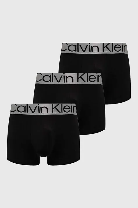 Боксерки Calvin Klein Underwear (3 броя) в синьо 000NB3074A