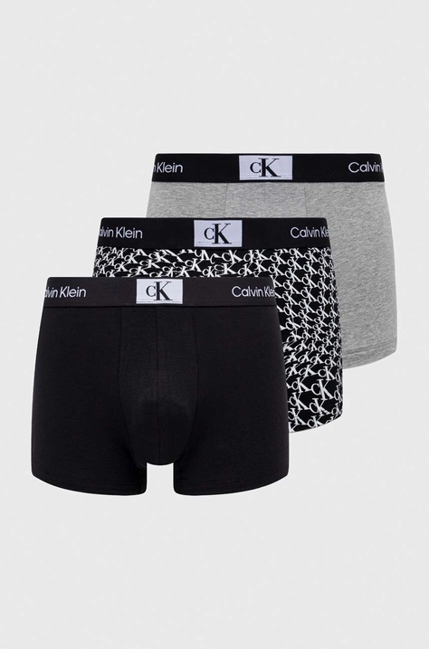 Μποξεράκια Calvin Klein Underwear 3-pack χρώμα: μαύρο