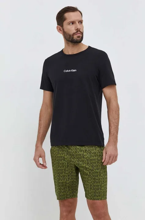 Calvin Klein Underwear pijama bărbați, culoarea verde, cu model 000NM2183E