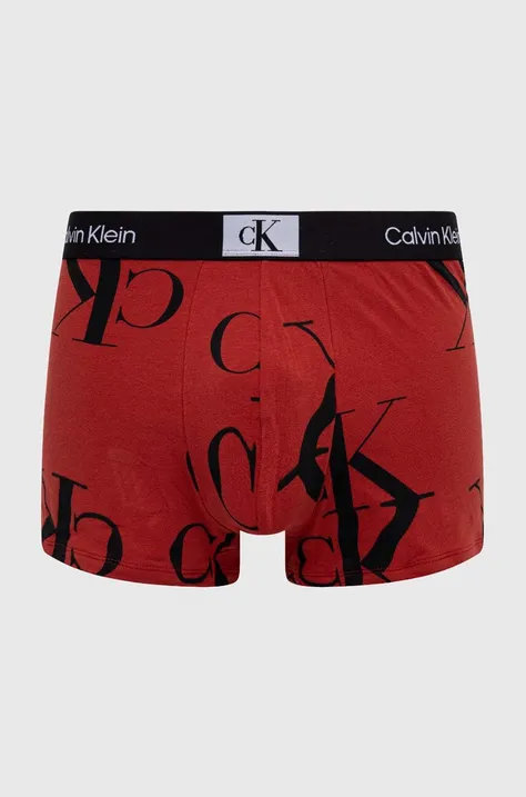 Boxerky Calvin Klein Underwear pánske,červená farba,000NB3403A