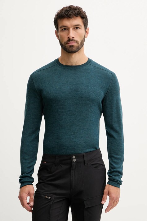 Smartwool longsleeve funkcyjny Classic Thermal Merino kolor zielony