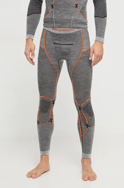 X-Bionic jambiere funcționale Merino 4.0 culoarea gri