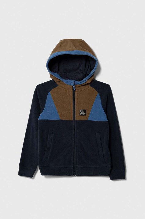 Дитяча флісова кофта Protest PRTSAIGE JR з капюшоном візерунок