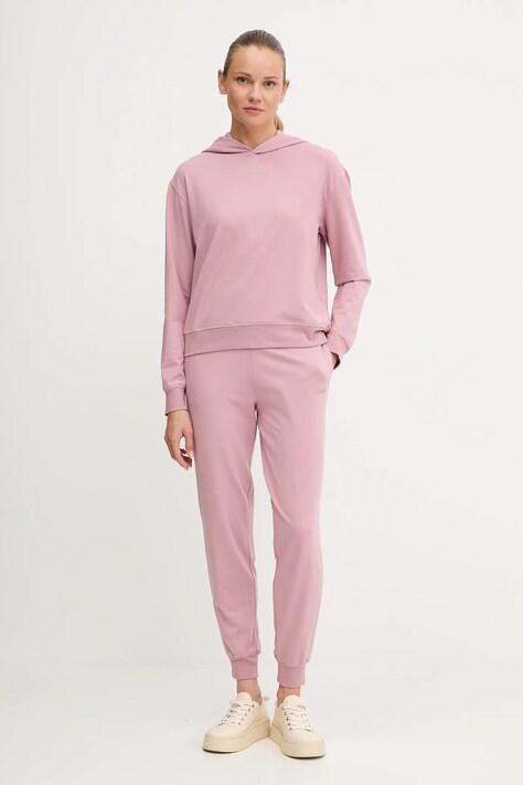 Кофта лаунж HUGO SHUFFLE_HOODIE — AW23-BLD02I, рожевий — фото 2