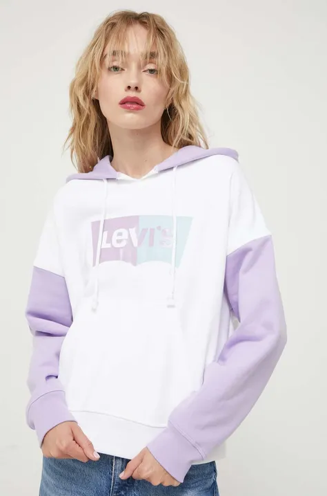 Βαμβακερή μπλούζα Levi's γυναικεία, με κουκούλα