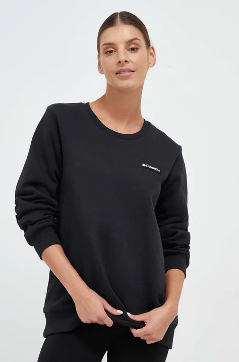 Columbia bluza damska kolor czarny z aplikacją