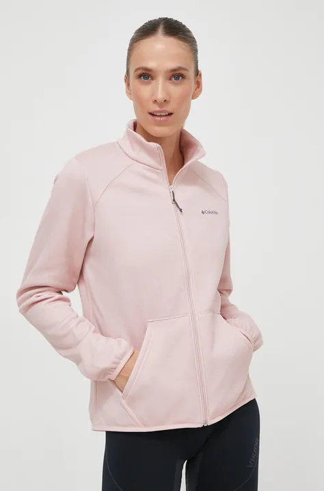 Αθλητική μπλούζα Columbia Col Hike Tech χρώμα: ροζ