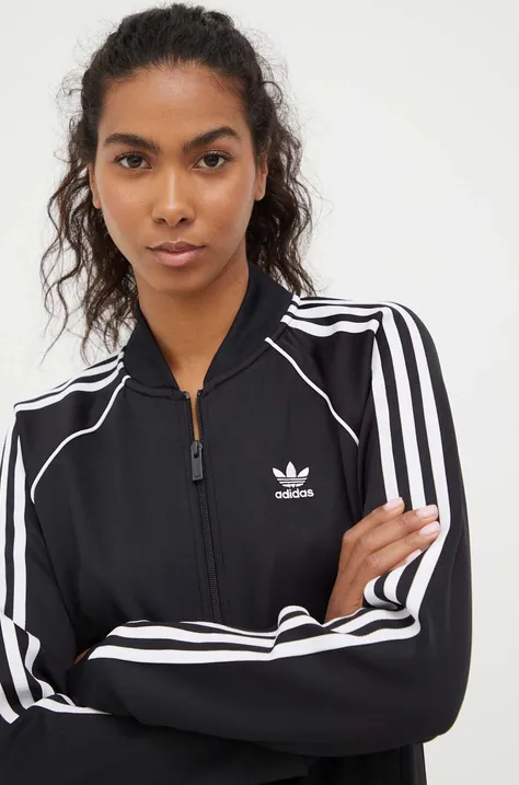 adidas Originals bluza damska kolor czarny z aplikacją