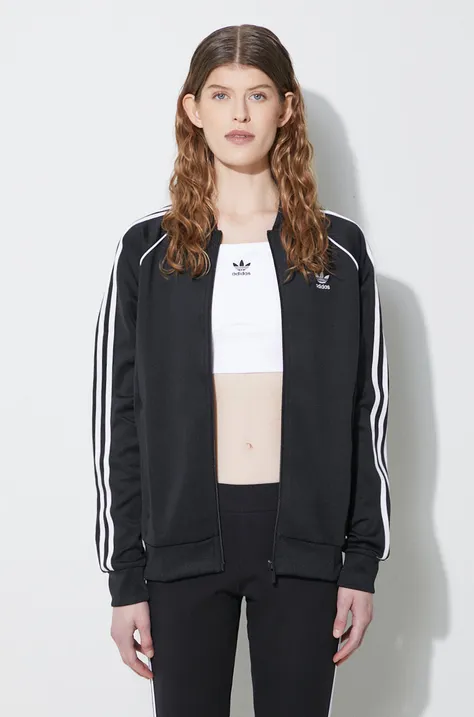 Кофта adidas Originals жіноча колір чорний з аплікацією