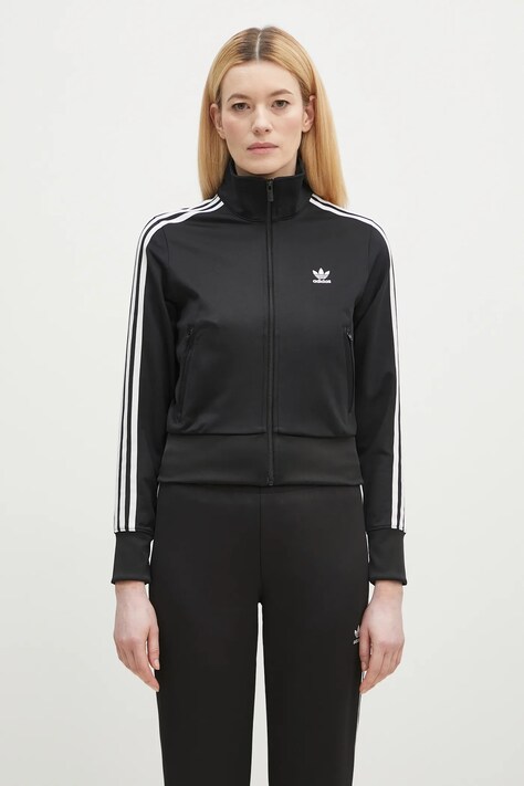 Кофта adidas Originals женская цвет чёрный с аппликацией