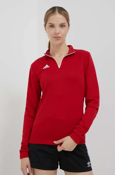 adidas Performance bluza treningowa Entrada 22 kolor czerwony gładka H57551
