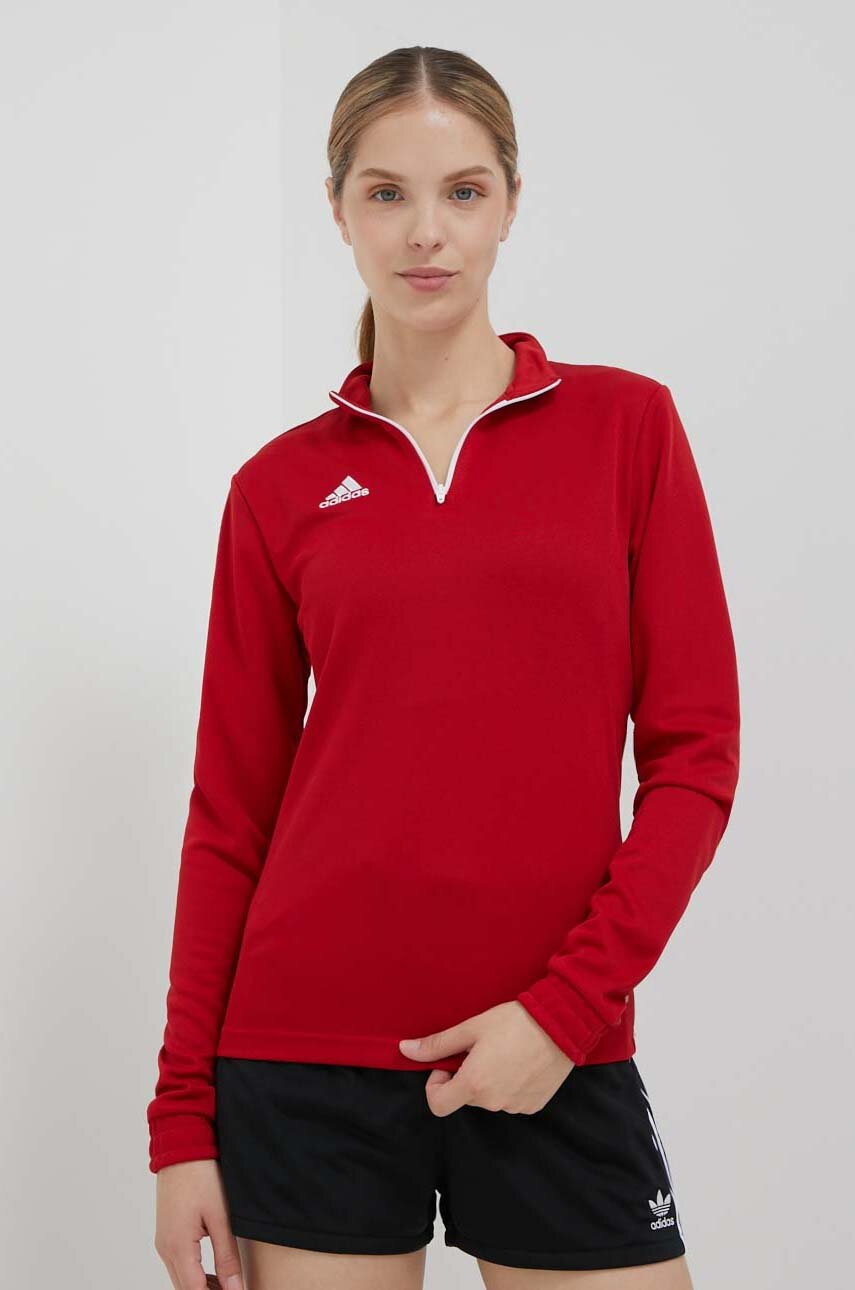 Tréninková mikina adidas Performance Entrada 22 červená barva, H57551