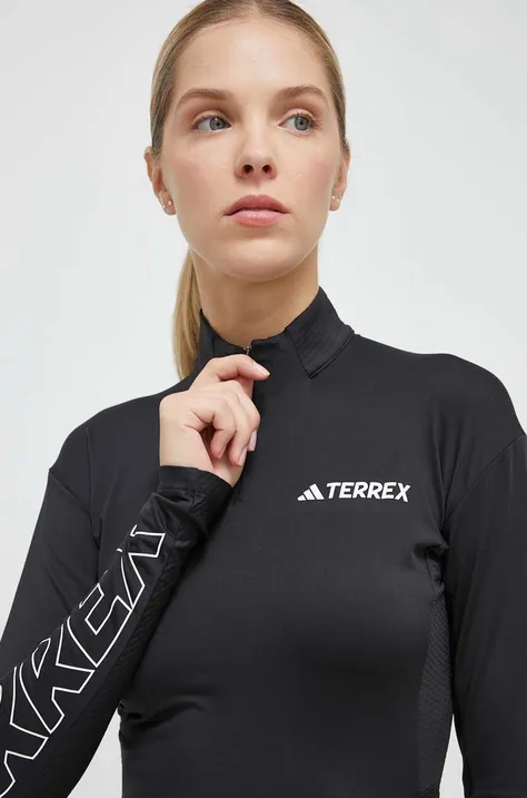 Sportovní mikina adidas TERREX Xperior černá barva, s potiskem