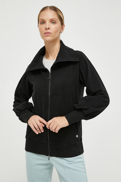 Μπλούζα Deha χρώμα: μαύρο, με κουκούλα