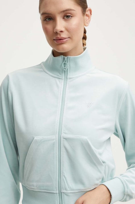 Суичър Guess в зелено с апликация