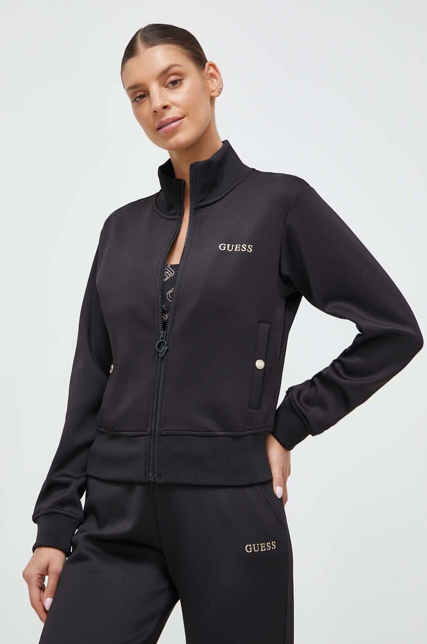Кофта Guess жіноча колір чорний з аплікацією