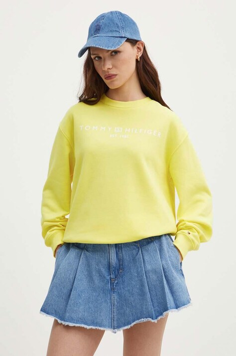 Tommy Hilfiger bluza damska kolor żółty  WW0WW39791