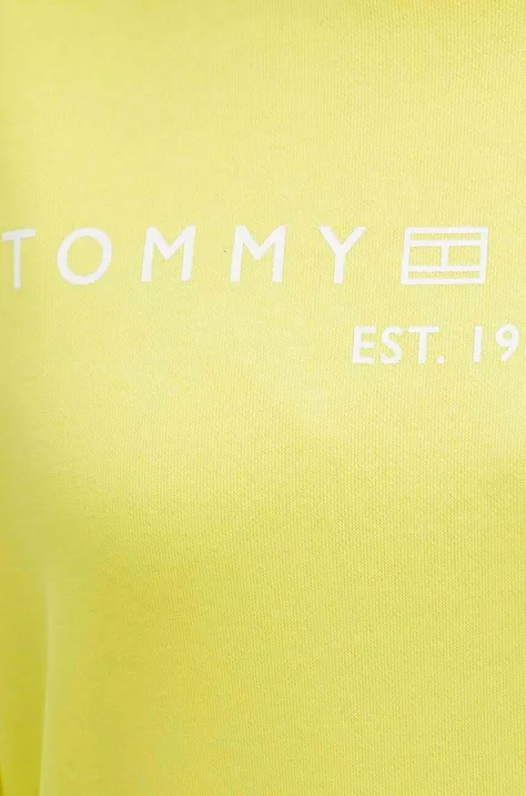 Tommy Hilfiger bluza damska kolor żółty z nadrukiem WW0WW39791