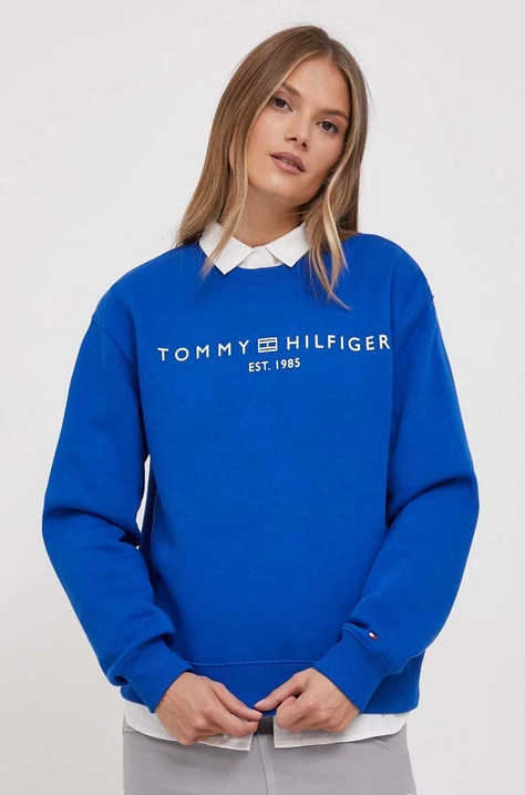 Tommy Hilfiger bluza damska kolor niebieski