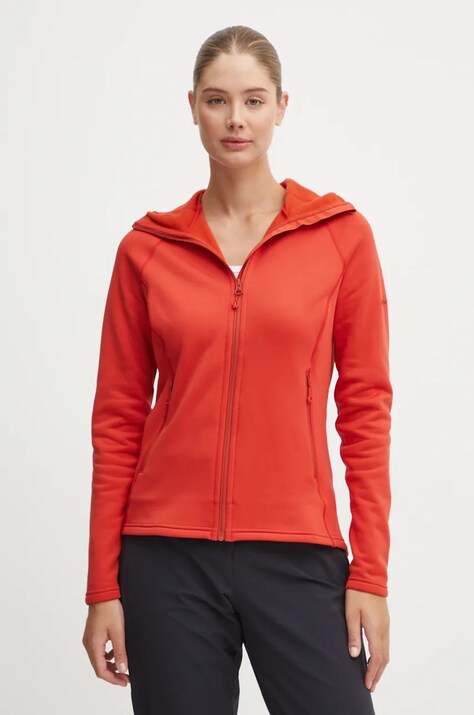 Montane hanorac Fury culoarea portocaliu, cu glugă, neted