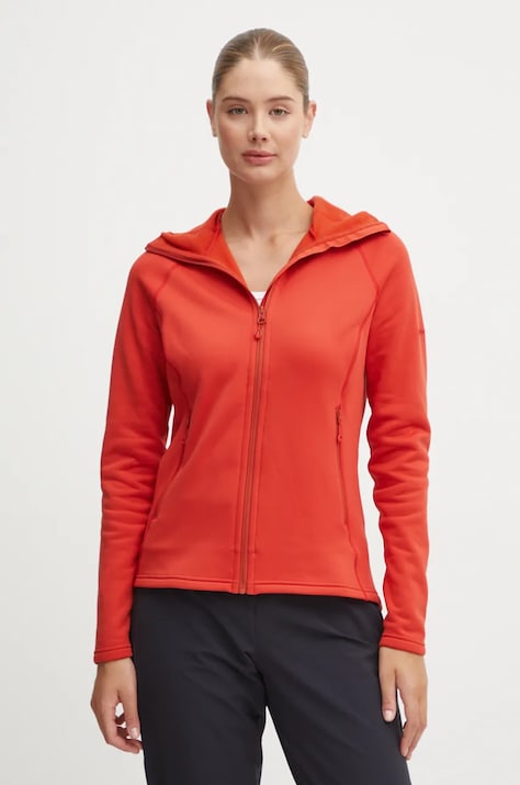 Montane hanorac Fury culoarea portocaliu, cu glugă, neted