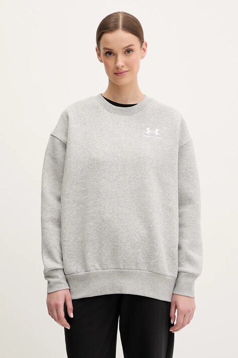 Mikina Under Armour dámská, šedá barva, s aplikací