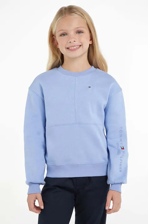 Παιδική μπλούζα Tommy Hilfiger χρώμα: μοβ