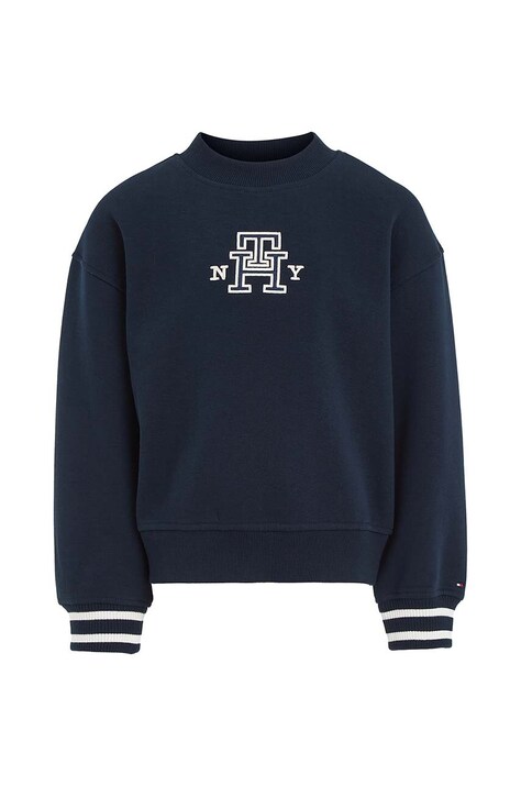 Tommy Hilfiger bluza dziecięca kolor granatowy z aplikacją