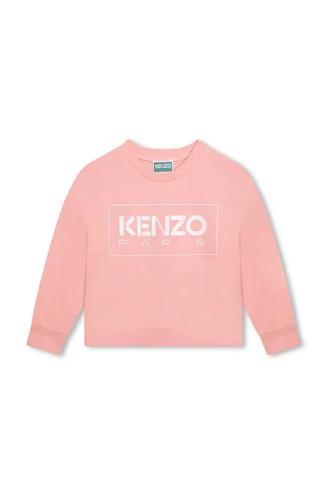 Otroški pulover Kenzo Kids roza barva