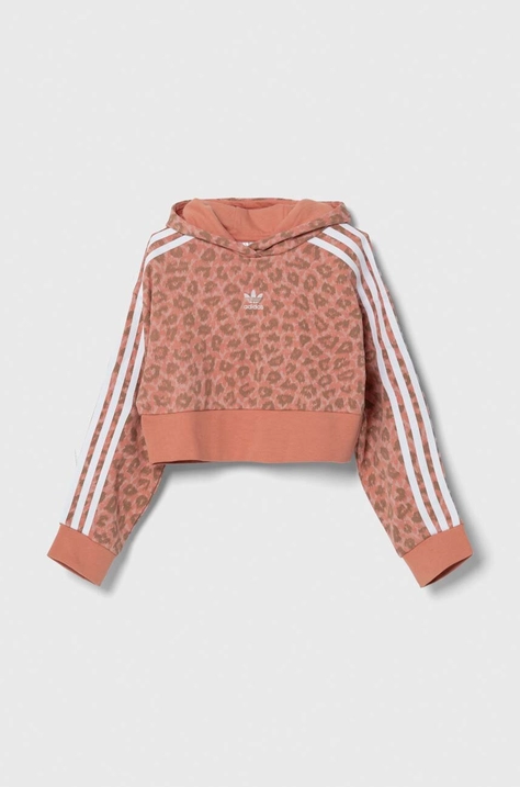 adidas Originals gyerek felső rózsaszín, mintás, kapucnis