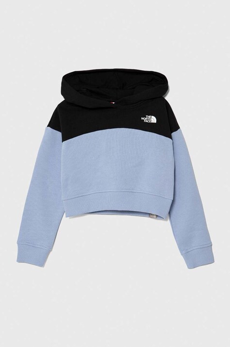 The North Face felpa in cotone bambino/a G DREW PEAK CROP P/O HOODIE con cappuccio