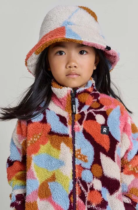 Detská mikina Reima Turkkinen fialová farba, vzorovaná