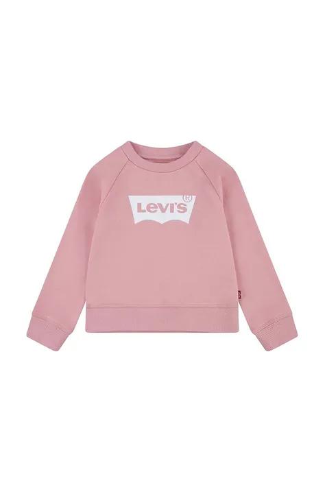 Дитяча кофта Levi's колір рожевий з принтом