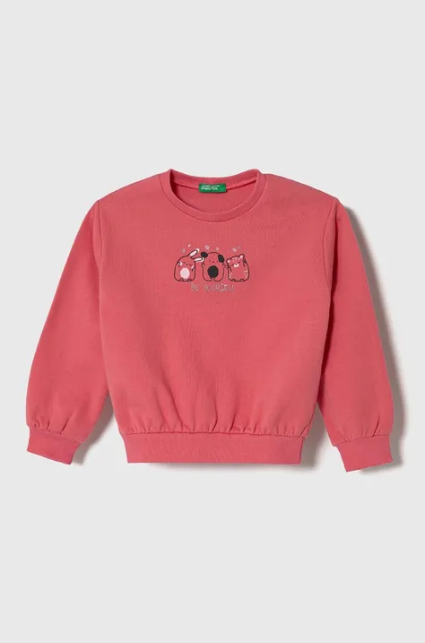 Παιδική μπλούζα United Colors of Benetton χρώμα: ροζ