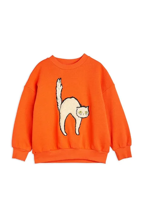 Otroški bombažen pulover Mini Rodini oranžna barva