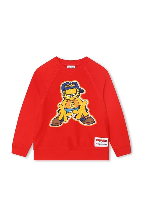 Otroški pulover Marc Jacobs x Garfield rdeča barva
