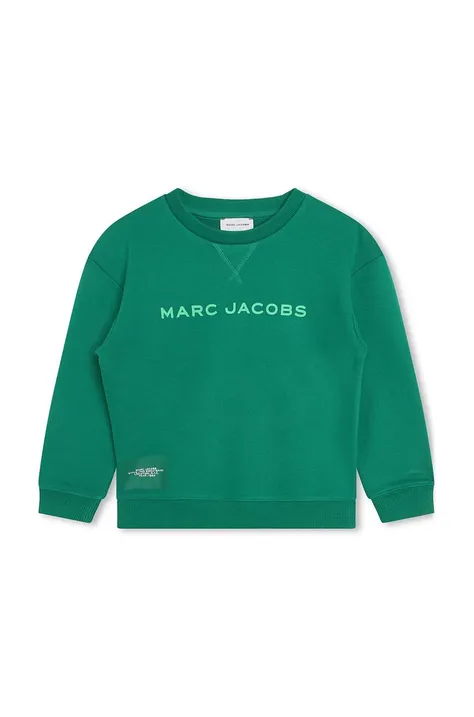 Dětská mikina Marc Jacobs zelená barva, s potiskem