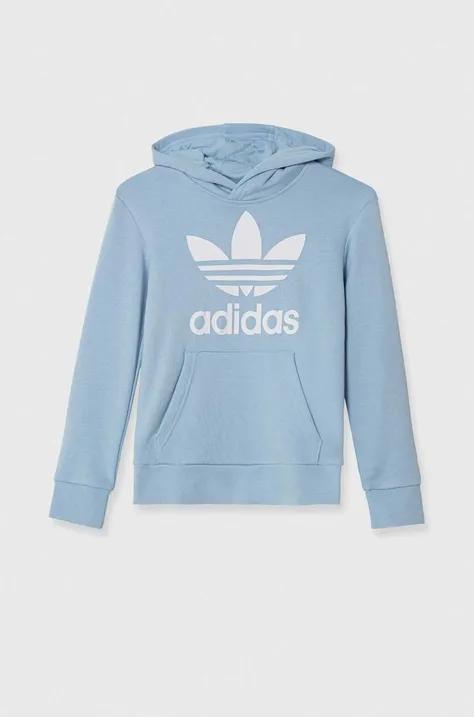 adidas Originals bluza copii TREFOIL cu glugă, cu imprimeu