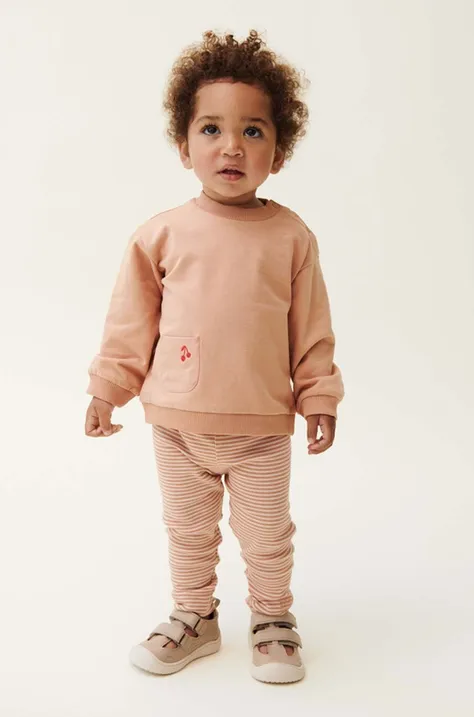 Liewood bluza niemowlęca kolor pomarańczowy gładka