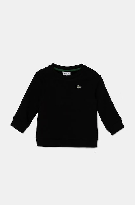 Lacoste bluza copii culoarea negru, melanj