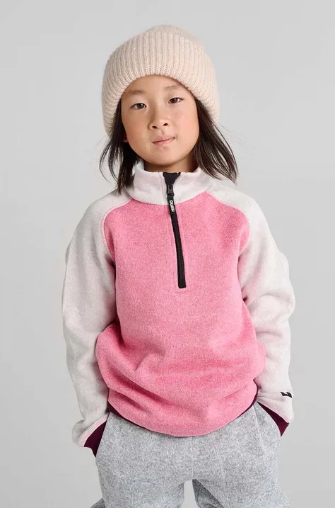 Παιδική μπλούζα Reima Neulus χρώμα: ροζ