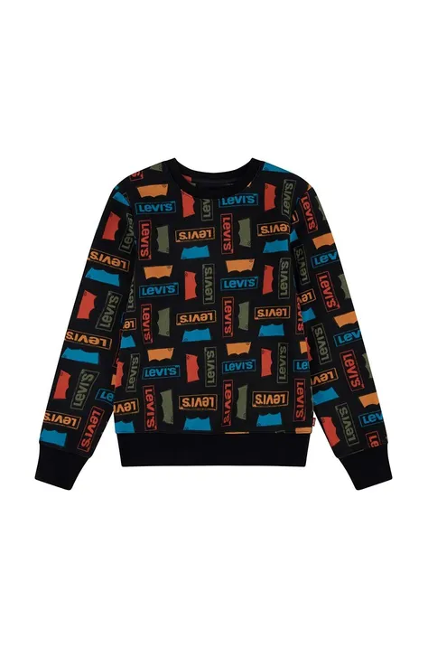 Otroški pulover Levi's črna barva