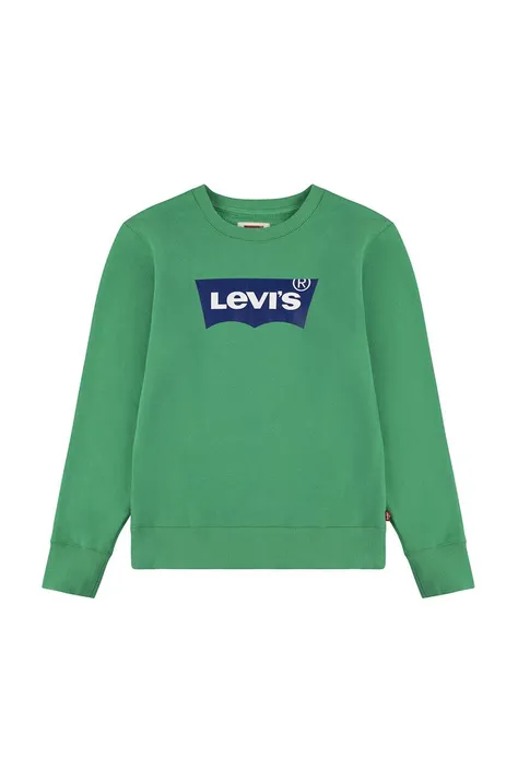 Levi's bluza dziecięca kolor zielony z nadrukiem
