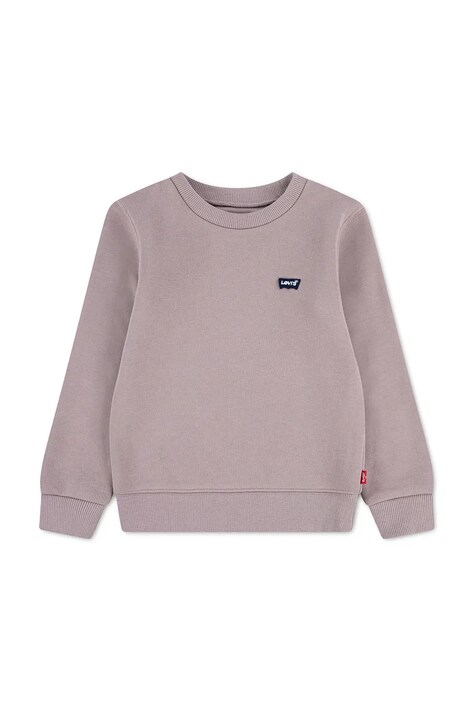 Levi's bluza dziecięca MINI LOGO CREWNECK SWEATSHIRT fioletowa 9EE331