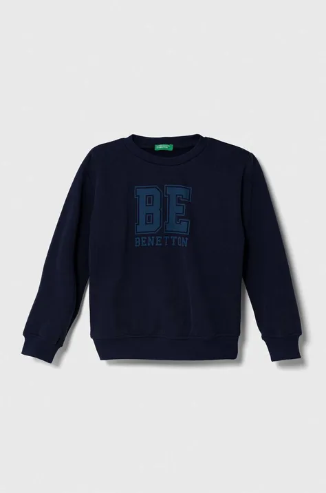Otroški pulover United Colors of Benetton mornarsko modra barva